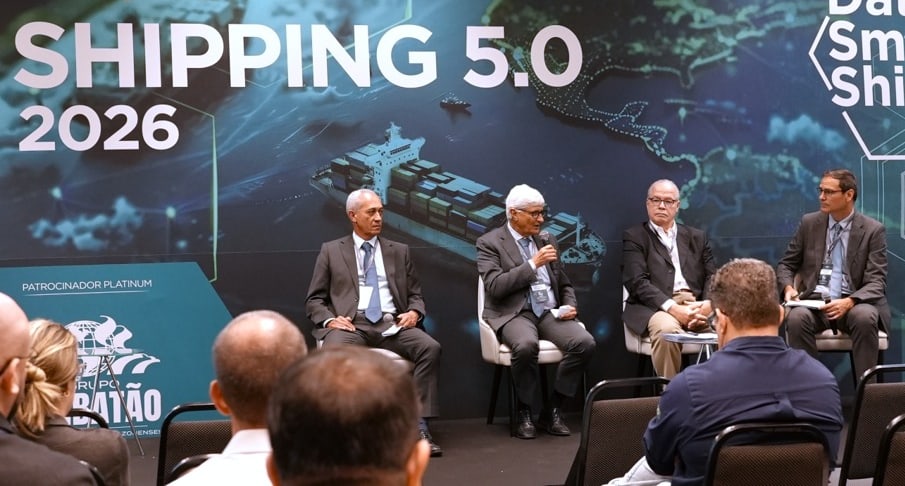 Painel de debate no DataSmart Shipping 2026, Shipping 5.0